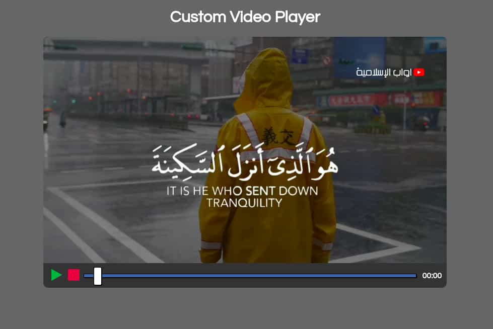 Custom Video Player